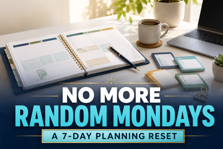No More Random Mondays: A 7-Day Planning Reset