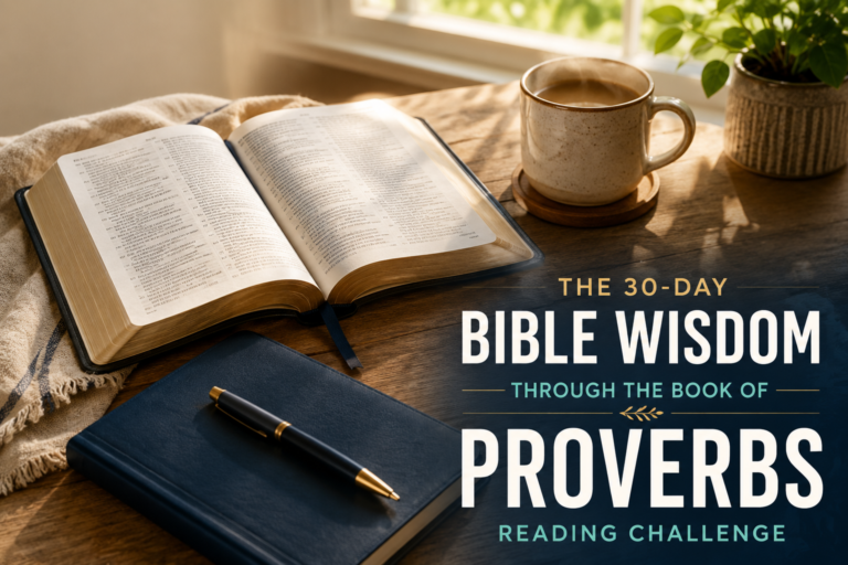 The 30-Day Bible Wisdom Through The Book of Proverbs Reading Challenge Image