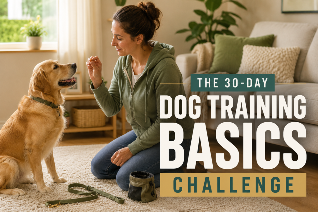 The 30-Day Dog Training Basics Challenge Image