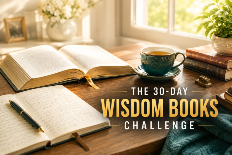 The 30-Day Wisdom Books Challenge Image
