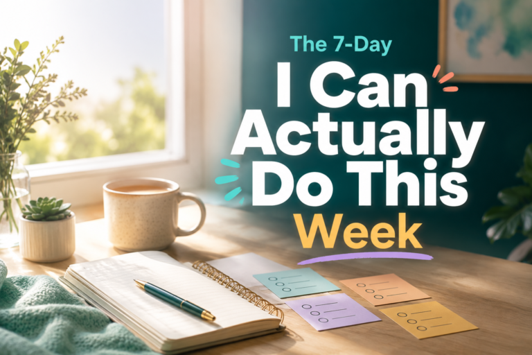 The 7-Day "I Can Actually Do This" Week