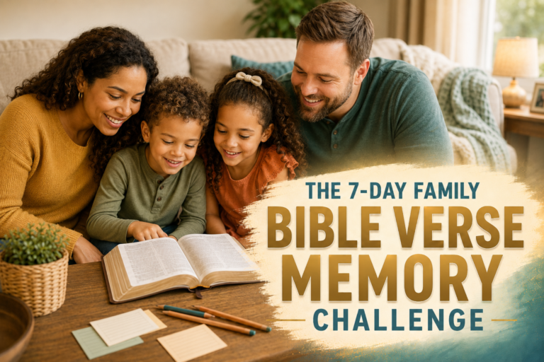 The 7-Day Family Bible Verse Memory Challenge Image