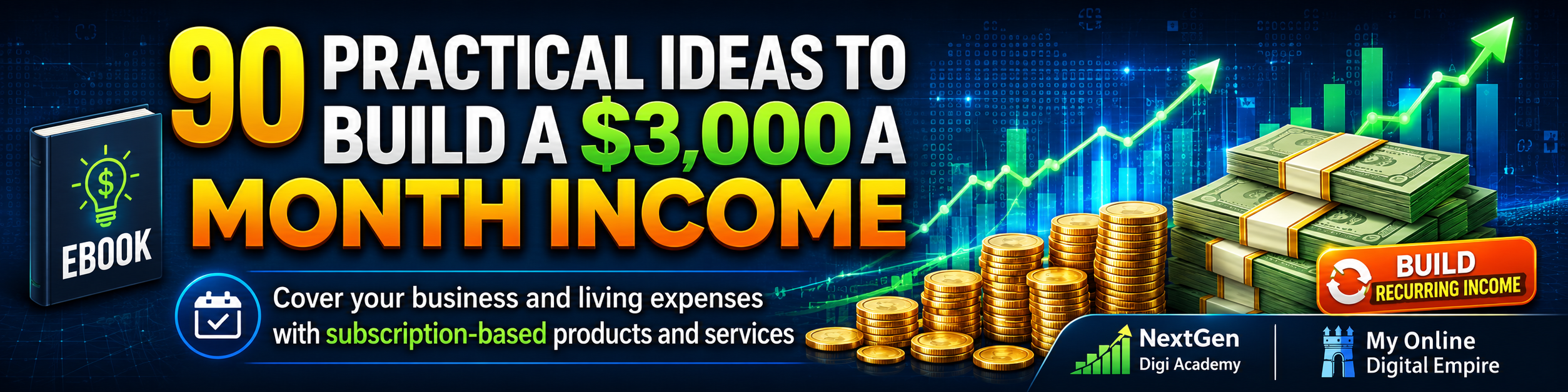 90 Practical Ideas To Build A $3,000 A Month Income – Ebook